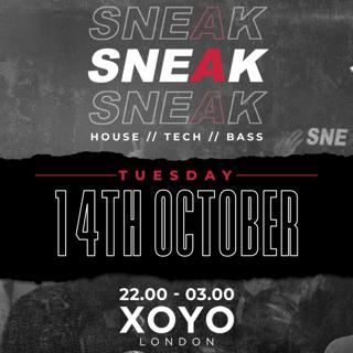 Sneak Rave Tuesday 14Th October