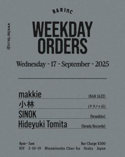 Weekday Orders