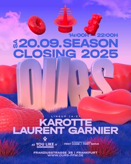 Ours Open Air - Season Closing With Laurent Garnier