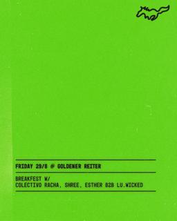 Breakfast With Colectivo Racha, Shree, Esther B2B Lu.Wicked