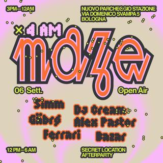 Maze Open Air Pres. Simm, Alex Pastor, Gäbrø, Ferrari