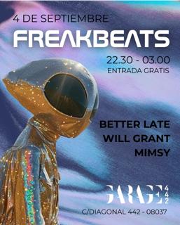 Freakbeats At Garage 442 With Simon Better Late, Will Grant And Mimsy - *Free Tickets*