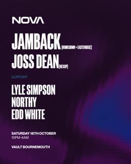 Jamback + Joss Dean At The Vault Bournemouth