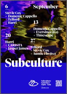 Subculture With Stevie Cox + Telford + Auntie Flo (Live)