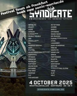 Bus Zum Syndicate Festival 2025 - Hardcore, Uptempo