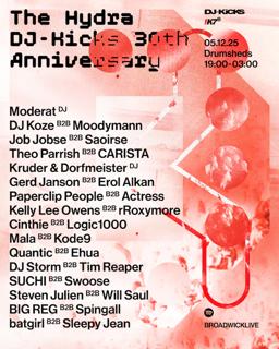 The Hydra: Dj-Kicks 30Th Anniversary W/ Moderat, Dj Koze B2B Moodymann, Job Jobse B2B Saoirse