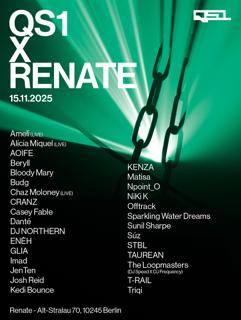 Qs1 X Renate W Sunil Sharpe, Bloody Mary, Glia, Matisa, Dj Northern, Cranz & More