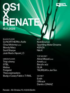 Qs1 X Renate W Sunil Sharpe, Bloody Mary, Glia, Matisa, Dj Northern, Cranz & More