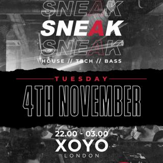 Sneak Rave Tuesday 4Th November