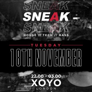 Sneak Rave Tuesday 18Th November