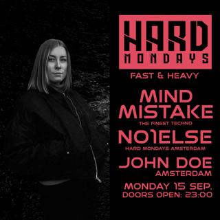 Hard Mondays Amsterdam - Hard Techno Night With Mindmistake