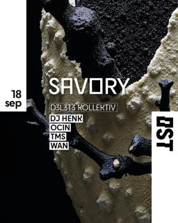 (5€) Savory - Techno Every Thursday