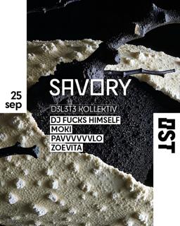 (5€) Savory - Techno Every Thursday