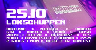 Whalien W/ Area Øne, Andata, Niotech, Giø, Contec, Thiso, Hanà More Tba