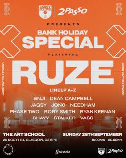 2Passo X Jagsy Invites Bank Holiday Special: Ruze