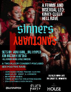 $Lut'S Party: Sinner'S Sanctuary - A Kinky-Queer Hell Rave (Femme And Bisexual Led)