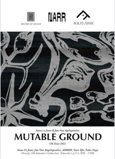 Narr X Sounds Of Ogigia With Anna Vs June & Jan Van Angelopoulos Mutable Ground