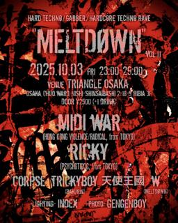 'Meltdøwn' Vol.11 -Hard Techno / Gabber / Hardcore Techno Rave-