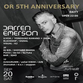 Or 5Th Anniversary Feat. Darren Emerson