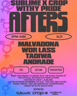 Sublime X Crop: Withington Pride Official Afterparty [Manchester'S First Byob Music Venue]