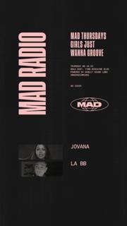 Mad Thursdays / Girls Just Wanna Groove: Jovana, La Bb