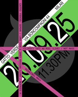 Gatto Verde With Beatrice M., Lord Tusk & James Massiah, Sepehr, Tati Au Miel And Not Mass