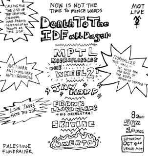 Motlive Death-To-The-Idf-All-Dayer: Mptl Microplastics / The Wheel 2! / Jawharp + More