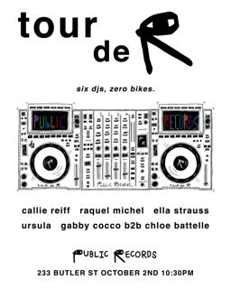 Tour De Pr: Raquel M. + Callie Reiff + Ella Strauss + Chloe Batelle B2B Gabby Cocco + Ursula