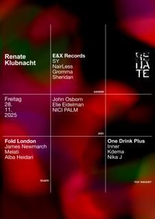 Renate X Fold London: James Newmarch, Alba Heidari, Melati, John Osborn, Kdema, Nika J, Inner