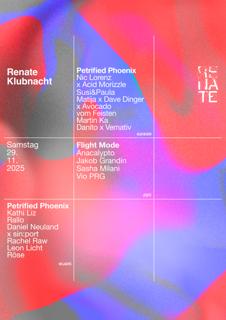 Renate Klubnacht W Vio Prg, Anacalypto, Jakob Grandin, Sasha Milani, Petrified Phoenix