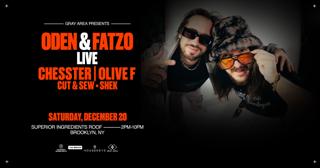 Oden & Fatzo With Chesster & Olive F On The Roof