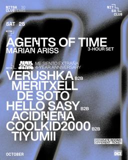 Agents Of Time 3-Hour Set / Me Siento Exraña 4-Year Anniversary: Verushka B2B Meritxell De Soto