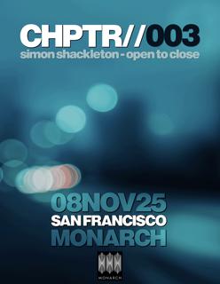 Simon Shackleton - Open To Close, San Francisco