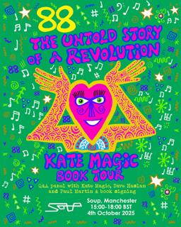 88, The Untold Story Of A Revolution Book Tour: Kate Magic, Dave Haslam And Paul Martin