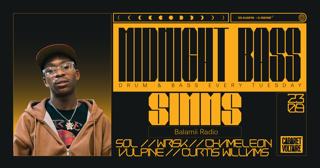 Midnight Bass // Journey Thru Jungle W/ Simms (Balamii Radio), Wrisk, Solecta, Chameleon + More