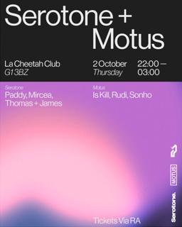 Serotone + Motus Presents: Resident Takeover