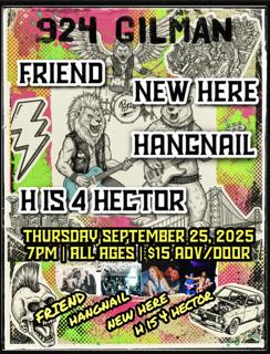 Best Of The Bay Area Pop Punk Scene - Friend, New Here, Hangnail, & H Is 4 Hector
