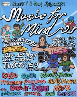 Sweet & Sour Presents: Music For Mind (Event Supporting Mind Charity)