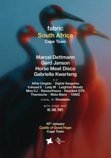 Fabric Cape Town: Marcel Dettmann, Gerd Janson, Horse Meat Disco, Gabrielle Kwarteng + More