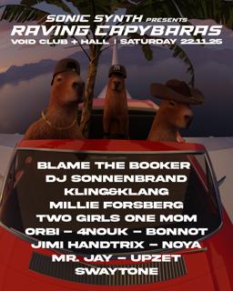 Sonic Synth Pres. Raving Capybaras (Club & Hall | 3 Floors)