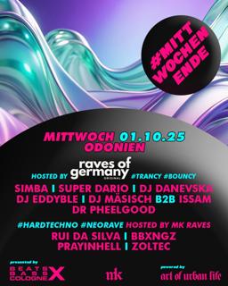 Beats X Bass X Cologne With Raves Of Germany & Mk Raves #Mittwochenende