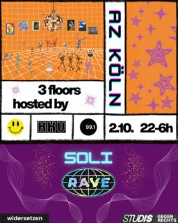 Soli-Rave // 3 Floors: Kölnkalkverbot, Hochschulradio Aachen, Tp_Soundsystem