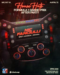 House Hats Presents - F1 Grand Prix After Party: Nic Fanciulli