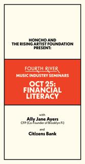 Fourth River Public Music Industry Seminars Session 3: Financial Literacy