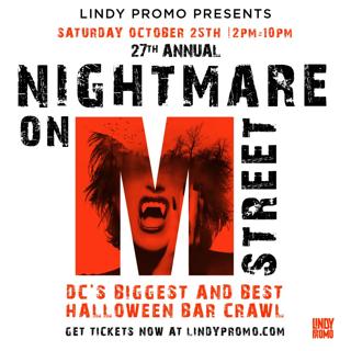 Dc Halloween Bar Crawl 'Nightmare On M Street'