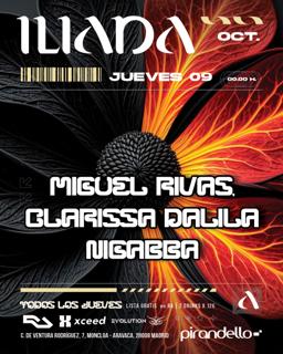Iliada Club + Miguel Rivas + Clarissa Dalila + Nigabba