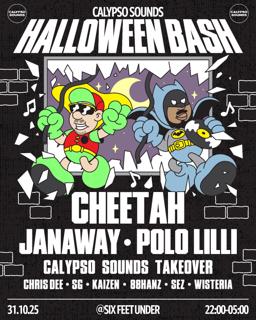Calypso Sounds: Halloween Bash W. Cheetah, Janaway & Polo Lilli