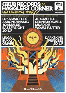 Grub Records X Hagglers Corner Halloween Party: Jerome Hill, Lukas Wigflex