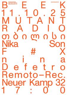 Beek X Mutant Radio Tbilisi