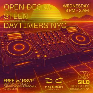 Open Decks With Steen And Daytimers Nyc